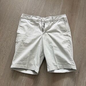 Lululemon Athletica Men’s Quick Oxford Commission Shorts 11” Inseam White/black